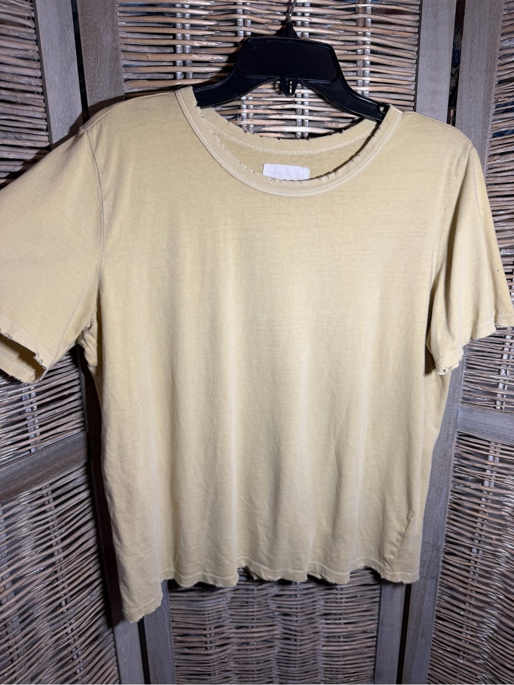 Le Bon Shoppe Distressed Vintage Organic Cotton Tee - size Large